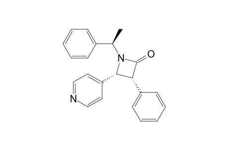 cis-3-Phenyl-1-(1-phenylethyl)-4-pyridin-4-ylazetidin-2-one