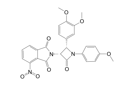 2-[2-(3,4-DIMETHOXYPHENYL)-1-(4-METHOXYPHENYL)-4-OXOAZETIDIN-3-YL]-4-NITROISOINDOLE-1,3-DIONE