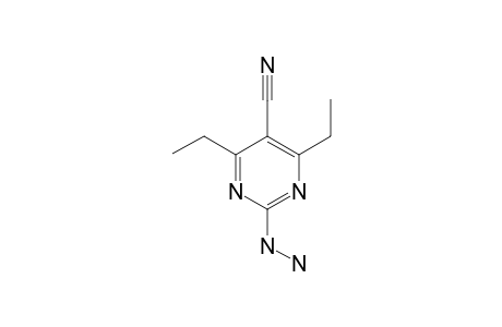 4,6-DIETHYL-2-HYDRAZINOPYRIMIDINE-5-CARBONITRILE