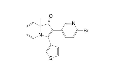 2-(6-bromopyridin-3-yl)-8a-methyl-3-(thiophen-3-yl)indolizin-1(8aH)-one