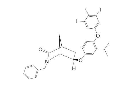 2-Benzyl-3-oxo-6-exo-[3-isopropyl-4-(3,5-dijodo-4-methylphenoxy)-phenoxy]-2-azabicyclo-[2.2.1]-heptane