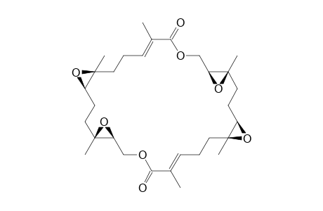 FL2E4 [5,9,13,18,22,26-Hexamethyl-4,5;8,9;17,18;21,22-tetraepoxy-2,15-dioxacyclohexaeicos-12,25-dien-1,14-dione]