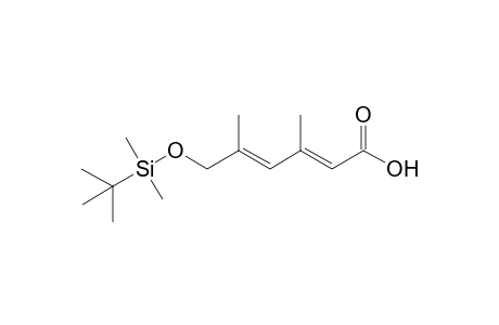 (2E,4E)-6-((tert-butyldimethylsilyl)oxy)-3,5-dimethylhexa-2,4-dienoic acid