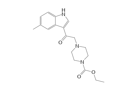 ethyl 4-[2-(5-methyl-1H-indol-3-yl)-2-oxoethyl]-1-piperazinecarboxylate