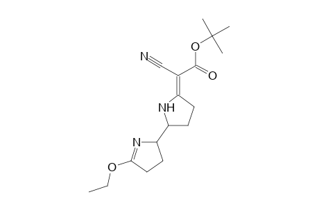 Cyano(5'-ethoxy-1,2,3,4,3',4'-hexahydro-2'H-[2,2']bipyrrolyl-5-ylidene)acetic acid, t-butyl ester