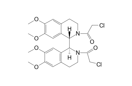 2,2'-bis(2"-Chloroethanoyl)-6,6'-7,7'-tetramethoxy-1,1'-bis(1,2,3,4-tetrahydoisoquinoline)