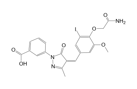 3-{(4Z)-4-[4-(2-amino-2-oxoethoxy)-3-iodo-5-methoxybenzylidene]-3-methyl-5-oxo-4,5-dihydro-1H-pyrazol-1-yl}benzoic acid