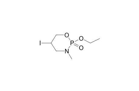 2-OXO-2-ETHOXY-3-METHYL-5-IODO-1,3,2-OXAZAPHOSPHORINANE