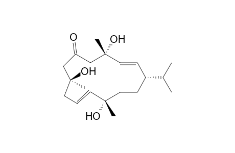 (12S)-1-Isopropyl-4,8,12-trihydroxy-4,8,12-trimethyl-6-oxocyclotetradeca-2,10-diene