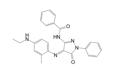 Benzamide, N-[4-[[4-(ethylamino)-2-methylphenyl]imino]-4,5-dihydro-5-oxo-1-phenyl-1H-pyrazol-3-yl]-