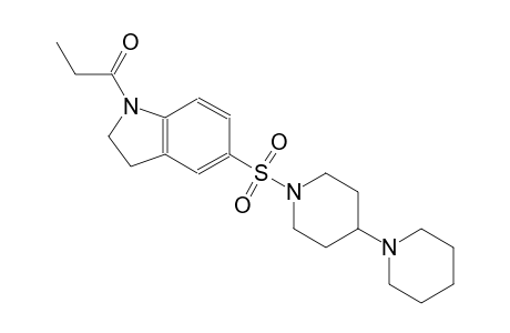 1-(5-([1,4'-bipiperidin]-1'-ylsulfonyl)indolin-1-yl)propan-1-one