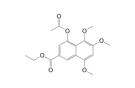 4-Acetoxy-5,6,8-trimethoxy-naphthalene-2-carboxylic acid ethyl ester