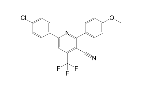 6-(4-chlorophenyl)-2-(4-methoxyphenyl)-4-(trifluoromethyl)-3-pyridinecarbonitrile