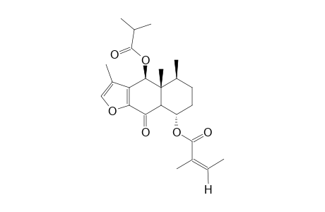 1.alpha.-(Angeloxy)-6.beta.-(isobutyroxy)-9-oxo-10.alpha.H-Furanoeremophilane
