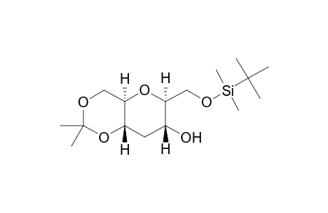 2,6-Anhydro-1-O-[(tert-butyldimethylsiloxy)-4-deoxy-5,7-O-isopropylidene-D-allo-heptitol