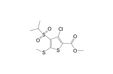 3-chloro-4-(isopropylsulfonyl)-5-(methylthio)-2-thiophenecarboxylic acid, methyl ester