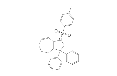 (+-)-(3aS,8aR)-3,3-Diphenyl-1-(4-methylphenylsulfonyl)-1,2,3,3a,4,5,6,8a-octahydrocyclohepta[b]pyrrole