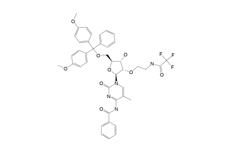 N-BENZOYL-5-METHYL-[5'-O-(4,4'-DIMETHOXYTRITYL)-2'-O-(2-TRIFLUOROACETAMIDO)-ETHYL-BETA-D-RIBOFURANOSYL]-CYTOSINE