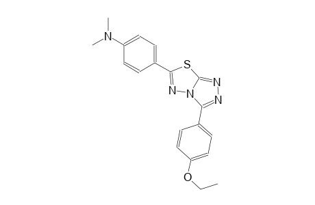 4-[3-(4-ethoxyphenyl)[1,2,4]triazolo[3,4-b][1,3,4]thiadiazol-6-yl]-N,N-dimethylaniline