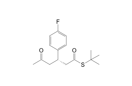 (3S)-3-(4-fluorophenyl)-5-keto-hexanethioic acid S-tert-butyl ester