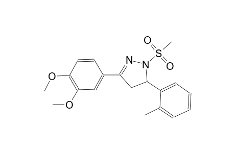 1H-pyrazole, 3-(3,4-dimethoxyphenyl)-4,5-dihydro-5-(2-methylphenyl)-1-(methylsulfonyl)-