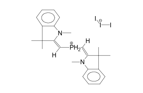 BIS(1,3,3-TRIMETHYLINDOLIN-2-YLIDENEMETHYL)PHOSPHENIUM TRIIODIDE(ISOMER MIXTURE)