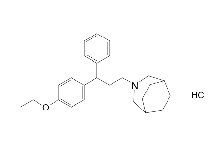 3-[3-(p-ethoxyphenyl)-3-phenylpropyl]-3-azabicyclo[3.2.2]nonane, hydrochloride