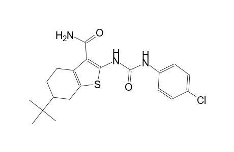 6-tert-butyl-2-{[(4-chloroanilino)carbonyl]amino}-4,5,6,7-tetrahydro-1-benzothiophene-3-carboxamide