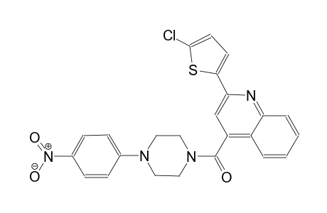 2-(5-chloro-2-thienyl)-4-{[4-(4-nitrophenyl)-1-piperazinyl]carbonyl}quinoline