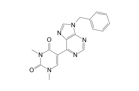 1,3-Dimethyl-5-[9-(benzyl)purine-6yl]uracil