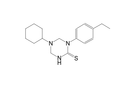 5-cyclohexyl-1-(4-ethylphenyl)tetrahydro-1,3,5-triazine-2(1H)-thione