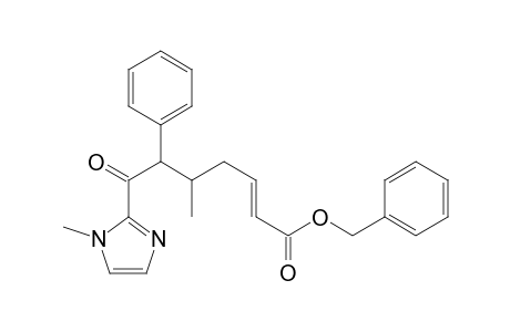 (E)-Benzyl 5-methyl-7-(1-methyl-1H-imidazol-2-yl)-7-oxo-6-phenylhept-2-enoate