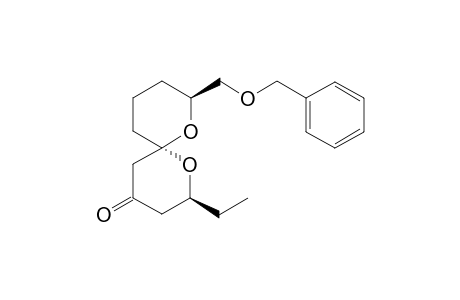 (2S,6R,8S)-8-((Benzyloxy)methyl)-2-ethyl-1,7-dioxaspiro[5.5]undecan-4-one