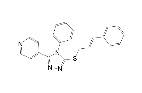 pyridine, 4-[4-phenyl-5-[[(2E)-3-phenyl-2-propenyl]thio]-4H-1,2,4-triazol-3-yl]-