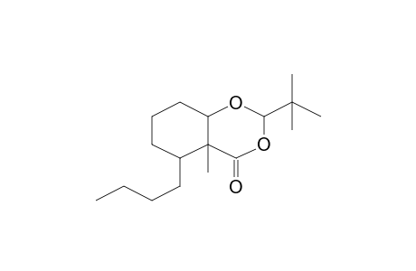 4H-1,3-Benzodioxin-4-one, 5-butyl-2-(1,1-dimethylethyl)hexahydro-4a-methyl-, [2s-(2.alpha.,4a.beta.,5.beta.,8a.beta.)]-