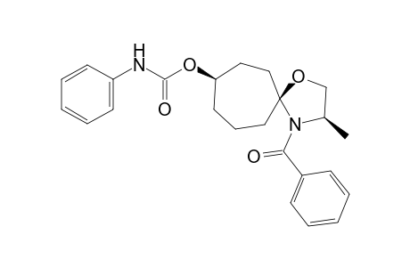 (3R,5S/R,8R/S)-4-Benzoyl-3-methyl-8-phenylcarbamoyloxy-1-oxa-4-azaspiro[4.6]undecane