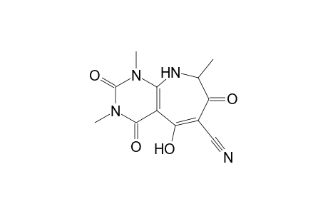 5-Hydroxy-1,3,8-trimethyl-2,4,7-trioxo-2,3,4,7,8,9-hexahydro-1H-pyrimido[4,5-b]azepine-6-carbonitrile
