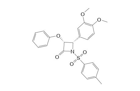 4-(3,4-DIMETHOXYPHENYL)-3-PHENOXY-1-(TOLUENE-4-SULFONYL)-AZETIDIN-2-ONE