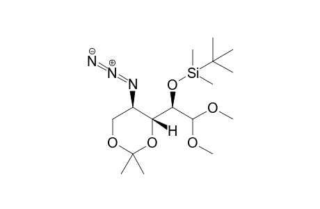 ((R)-1-((4R,5R)-5-azido-2,2-dimethyl-1,3-dioxan-4-yl)-2,2-dimethoxyethoxy)(tert-butyl)dimethylsilane