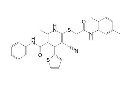 3-pyridinecarboxamide, 5-cyano-6-[[2-[(2,5-dimethylphenyl)amino]-2-oxoethyl]thio]-1,4-dihydro-2-methyl-N-phenyl-4-(2-thienyl)-