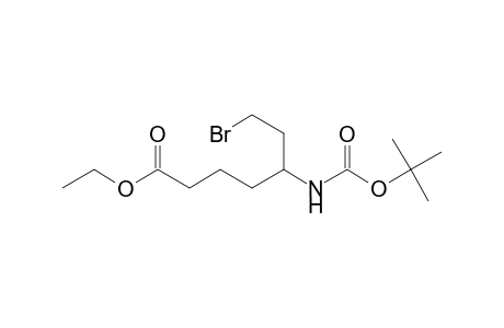 Ethyl 7-bromo-5-[(t-butoxy)carbonylamino]heptanoate