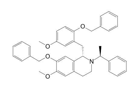 (S)-1-(2'-Benzyloxy-5'-methoxybenzyl)-N-[(S)-1-phenylethyl]-7-benzyloxy-6-methoxy-1,2,3,4-tetrahydroisoquinoline