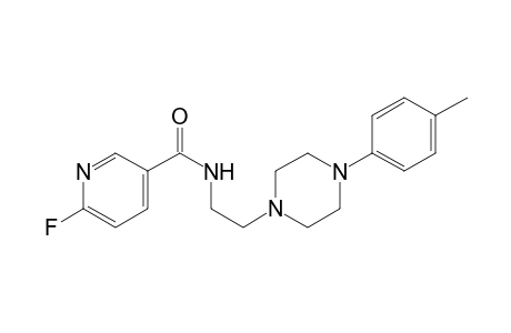 6-Fluoro-N-{2-[4-(4-methylphenyl)piperazin-1-yl]ethyl}pyridine-3-carboxamide