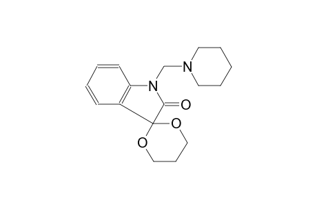 1-(piperidin-1-ylmethyl)spiro[indoline-3,2'-[1,3]dioxan]-2-one