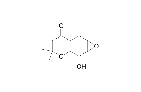 8-Hydroxy-2,2-dimethyl-5,6,7,8-tetrahydro-6,7-epoxychroman-4-one