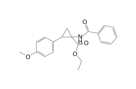 1-BENZAMIDO-2-(p-METHOXYPHENYL)CYCLOPROPANECARBOXYLIC ACID, ETHYL ESTER