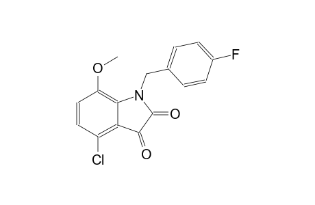 4-chloro-1-(4-fluorobenzyl)-7-methoxy-1H-indole-2,3-dione