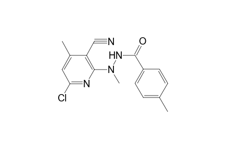 Benzoic acid, 4-methyl-, N'-(6-chloro-3-cyano-4-methyl-2-pyridinyl)-N'-methylhydrazide
