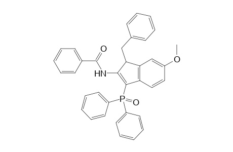 N-(1-Benzyl-3-(diphenylphosphoryl)-6-methoxy-1H-inden-2-yl)-benzamide