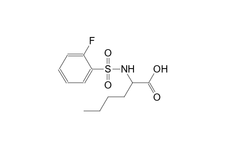 N-[(2-fluorophenyl)sulfonyl]norleucine